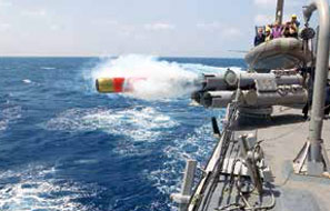Mark 46 torpedo at a launch